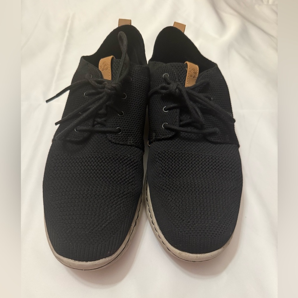 Cloudsteppers by Clarks Black Knit Oxfords GUC Size 13